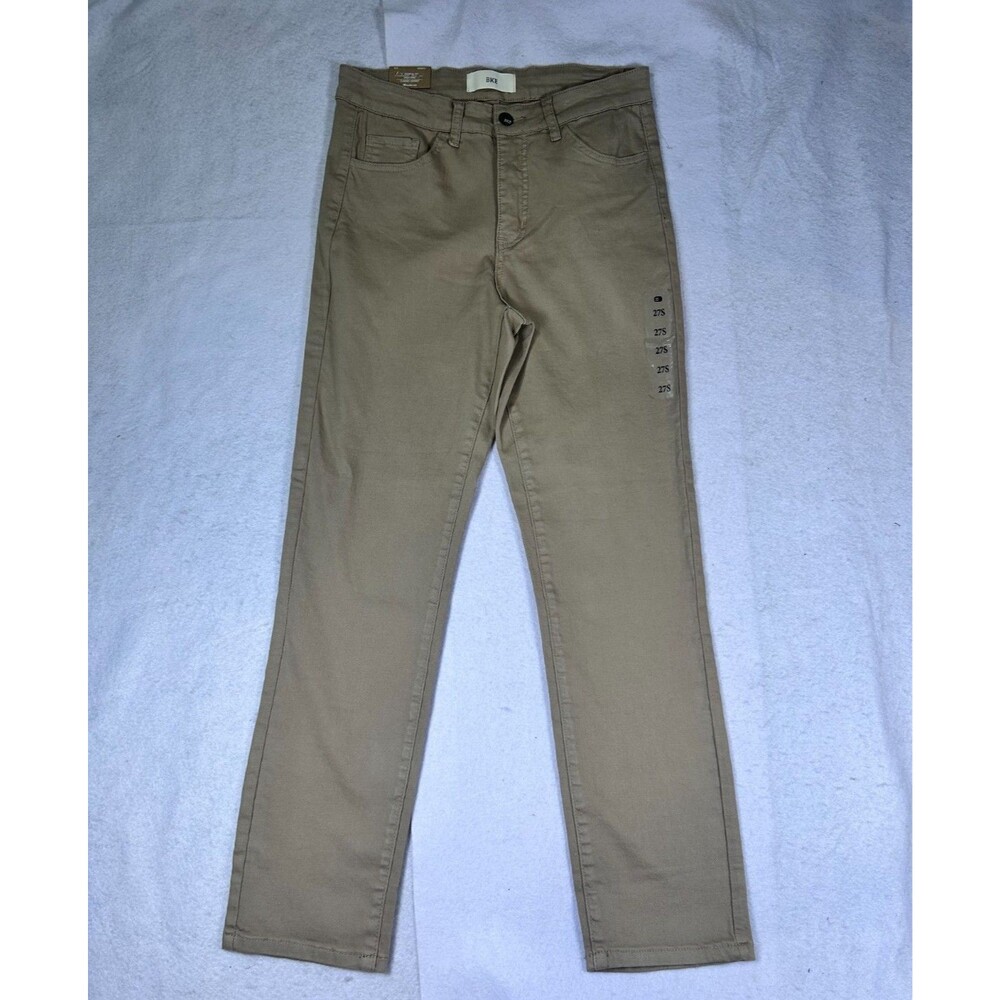 BKE Parker Classic Skinny Pants Women's 27S Beige Khaki High Rise Stretch